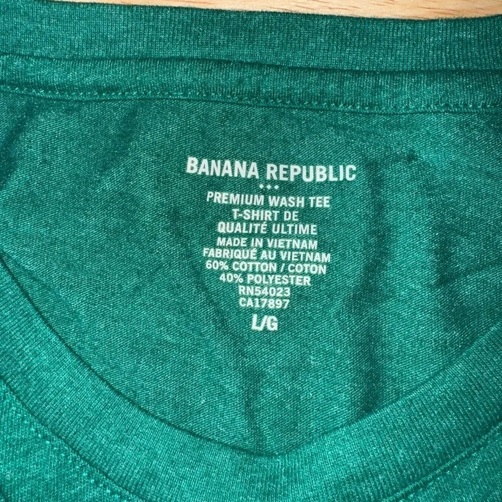 Banana Republic Green Crew Neck Short Sleeve Tees
